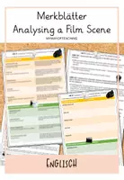 Vorschau - Merkblätter - Merkblätter Analysing a Film Scene - Deckblatt