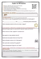 Vorschau - Arbeitsblätter - Juden im Mittelalter - Kurzdokumentation plus Lösungen und QR-Code - Seite 1