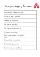 Vorschau - Arbeitsblätter - Lesespaziergang für die erste Klasse - Karneval / Fasching - Seite 3