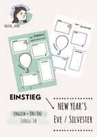 Vorschau - Arbeitsblätter - Einstieg: My New Year's Eve/Mein Silvester - Deckblatt