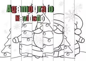 Vista previa - Manualidades / Dibujos para colorear - Agamográfo navideño - Portada