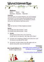 Vorschau - Text - Wunschzettel-Rap-Text - Seite 1