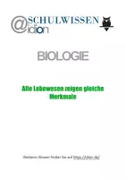 Vorschau - Arbeitsblätter - BIOSTUNDE: Alle Lebewesen zeigen gleiche Merkmale - Deckblatt