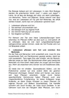 Vorschau - Arbeitsblätter - BIOSTUNDE: Alle Lebewesen zeigen gleiche Merkmale - Seite 1
