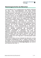Vorschau - Anderer Materialtyp - BIOLOGIESTUNDE: Stammesgeschichte des Menschen - Seite 1