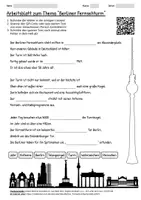 Vorschau - Arbeitsblätter - Lernposter + Arbeitsblatt "Berliner Fernsehturm" + Onlineübung & MP3 + Mindmap + Infografik - Seite 1