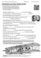 Vorschau - Arbeitsblätter - Lernposter + Arbeitsblatt "Brüder Wright" + Onlineübung & MP3 + Mindmap + Infografik - Seite 1