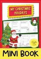 Vorschau - Mal- und Bastelvorlagen - My Christmas holidays leporello / Faltheft (Englisch) - Deckblatt