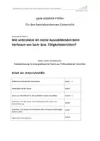 Vorschau - Unterrichtsreihen - Unterrichtshilfe Mein erster Sachbericht - Deckblatt