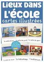 Vista previa - Tarjetas / Manipulativos - lieux dans l'école tarjetas con imágenes francés - Portada