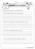 Vorschau - Arbeitsblätter - Respektvoller Umgang | Respekt-was ist das eigentlich? - Seite 3
