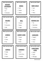 Vista previa - Juegos / Gamificación - Christmas- Don't say the words Game - página 1