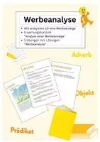 Vorschau - Arbeitsblätter - Werbeanalyse - Deckblatt