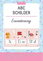 Vorschau - Poster - ABC / Alphabet / Buchstaben Plakate (Aushang) - ERWEITERUNG - Deckblatt