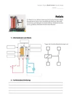 Vorschau - Arbeitsblätter - Elektronik - Grundlagen zum Relais - Deckblatt