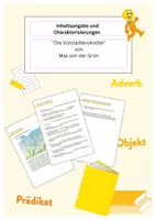Vorschau - Arbeitsblätter - Inhaltsangabe & Charakterisierungen - "Die Vorstadtkrokodile" von Max von der Grün - Deckblatt