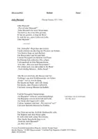 Vorschau - Test - Klassenarbeit zu Theodor Fontanes "John Maynard" (mit Erwartungshorizont) - Deckblatt