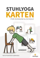 Vorschau - Spiele - Kinderyoga: 35 Stuhl-Yoga-Karten für Kinder (zuhause, Kita & Schule) - Deckblatt