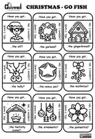 Vista previa - Juegos / Gamificación - CHRISTMAS - Go Fish Game (Black and White) - página 2