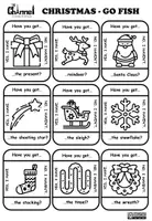 Vista previa - Juegos / Gamificación - CHRISTMAS - Go Fish Game (Black and White) - página 3