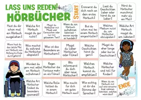 Vorschau - Stationenlernen - Medien: Hörbücher Spiel (Lass uns reden!) - Seite 1