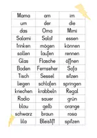 Vorschau - Arbeitsblätter - Blitzlesen für die Grundstufe 1 - Seite 1