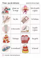 Aperçu - Jeux - l'hiver - jeu de mémoire français - Page 1