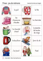 Aperçu - Jeux - l'hiver - jeu de mémoire français - Page 3