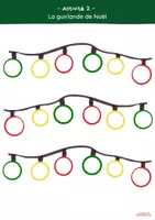 Aperçu - Matériel pour travaux manuels / dessin - Activité 2 - La guirlande de Noel - Page de couverture