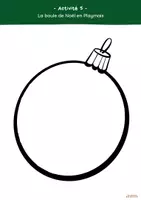 Aperçu - Matériel pour travaux manuels / dessin - Activité 5 - La boule de Noel en playmais - Page de couverture