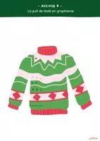 Aperçu - Feuilles d'exercices - Activité 6 - Le pull de Noel en graphisme - Page de couverture