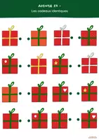 Aperçu - Feuilles d'exercices - Activité 14 - les cadeaux identiques - Page de couverture