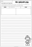 Vista previa - Hojas de trabajo - JOBS - Writing: My dream job (3-times differentiated) - página 2