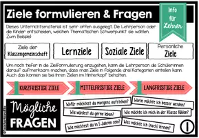 Vorschau - Unterrichtsreihen - Ziele Kollaboratives Klassenposter - Neujahr - Schulbeginn - Jahresende - Klassenziele | Classroom Management - Seite 3