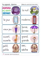 Aperçu - Jeux - les opposés - jeu de domino français - Page 1