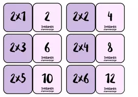 Vista previa - Refuerzo / NEE / Materiales de apoyo - Joc taules de multiplicar - Juego tablas de multiplicar - página 2