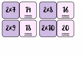 Vista previa - Refuerzo / NEE / Materiales de apoyo - Joc taules de multiplicar - Juego tablas de multiplicar - página 3