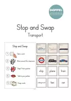 Vorschau - Spiele - Stop and Swap "Transport" - Vokabelspiel - Deckblatt