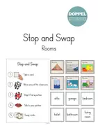 Vorschau - Spiele - Stop and Swap "Rooms" - Vokabelspiel - Deckblatt