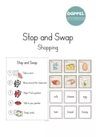 Vorschau - Spiele - Stop and Swap "Shopping" - Vokabelspiel - Deckblatt