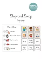 Vorschau - Spiele - Stop and Swap "My Day" - Vokabelspiel - Deckblatt