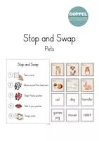 Vorschau - Spiele - Stop and Swap "Pets" - Vokabelspiel - Deckblatt