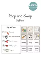 Vorschau - Spiele - Stop and Swap "Hobbies" - Vokabelspiel - Deckblatt