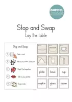 Vorschau - Spiele - Stop and Swap "Lay the table" - Vokabelspiel - Deckblatt