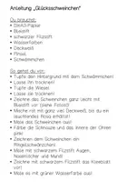 Vorschau - Mal- und Bastelvorlagen - Kunstidee Glücksschweinchen - Seite 2