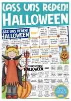 Vista previa - Unidades / Secuencias / Situaciones de Aprendizaje - Halloween Deutsch Spiel "Lass uns reden!" juego Alemán - Portada