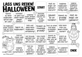 Vista previa - Unidades / Secuencias / Situaciones de Aprendizaje - Halloween Deutsch Spiel "Lass uns reden!" juego Alemán - página 2