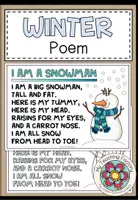 Vista previa - Hojas de trabajo - WINTER Poem (for English lessons) - Portada