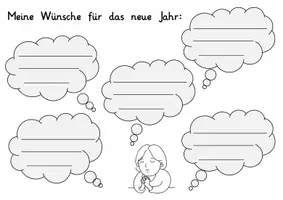 Vorschau - Arbeitsblätter - Wünsche und Vorsätze für das neue Jahr - Seite 2