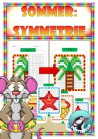 Vorschau - Stundenentwürfe - Sommer - Symmetrie : Spiegeln um die Symmetrieachse - Deckblatt